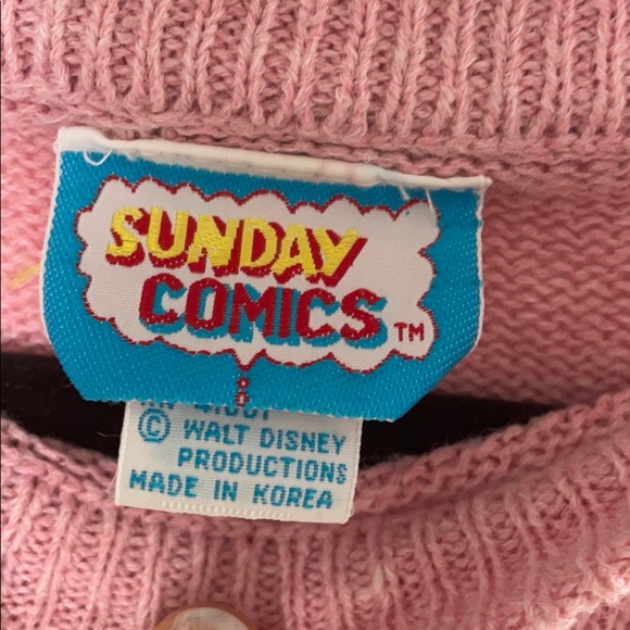 *SOLD* Etsy - 80s Mickey Vintage Sweater, Sz S - Picture 3 of 7